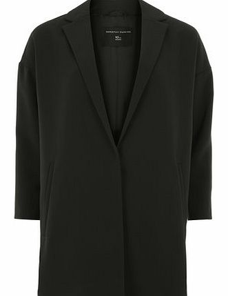 Dorothy Perkins Womens Black Crepe Duster Jacket- Black DP98520501