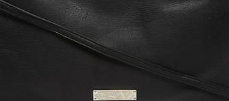 Dorothy Perkins Womens Black double zip crossbody bag- Black