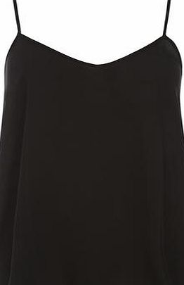 Dorothy Perkins Womens Black Inverted Pleat Cami- Black DP05552510