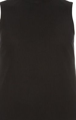 Dorothy Perkins Womens Black Rib Sleeveless Top- Black DP05550010