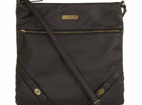 Dorothy Perkins Womens Black twistlock crossbody bag- Black