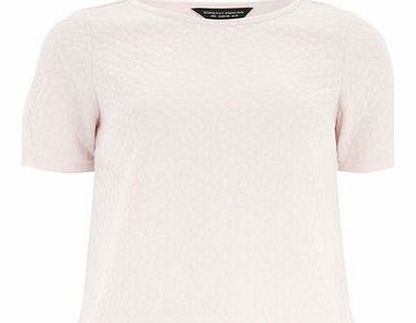 Dorothy Perkins Womens Blush Bubble Textured Tee- Blush DP05462055