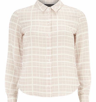 Womens Blush Long Sleeve Check Shirt- Pink