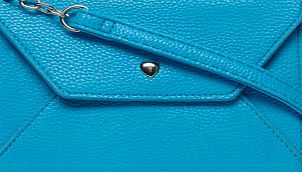 Dorothy Perkins Womens Bright blue heart crossbody bag- Blue