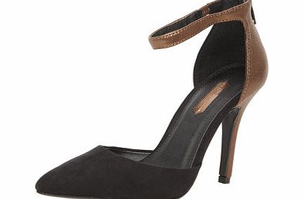 Dorothy Perkins Womens Bronze high 2 -part court shoes- Bronze