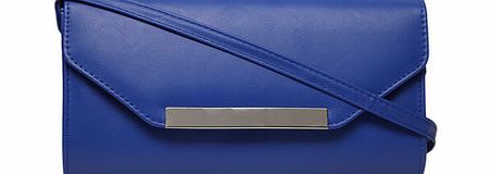 Dorothy Perkins Womens Cobalt Bar Front Crossbody Bag- Cobalt