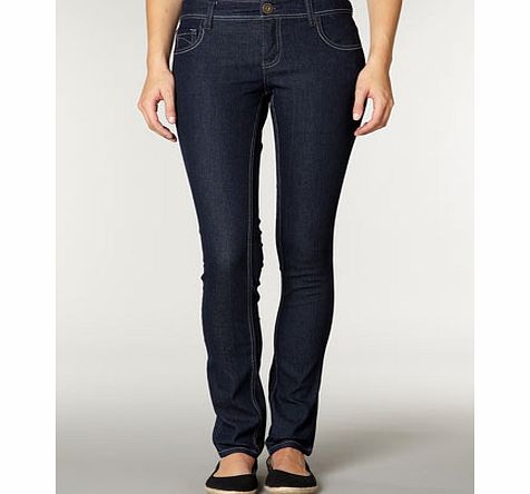 Womens Dark blue skinny jeans- Blue DP70138024