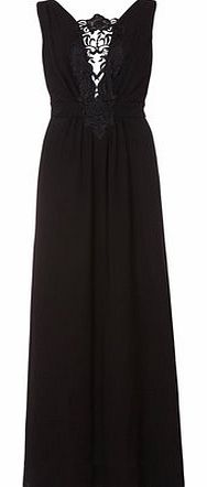 Dorothy Perkins Womens Elise Ryan Barocque Trim Maxi- Black