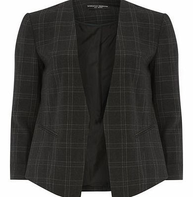 Dorothy Perkins Womens Green Check Blazer- Green DP66797411