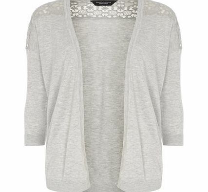 Dorothy Perkins Womens Grey Floral Cardigan- Grey DP55300527