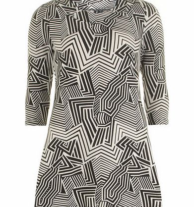 Dorothy Perkins Womens Izabel London Black White Geometric