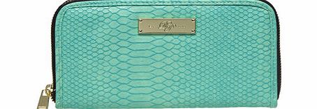 Dorothy Perkins Womens Jade large zip around purse- Green