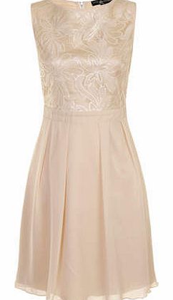 Womens Little Mistress Cream Embellished Dress-