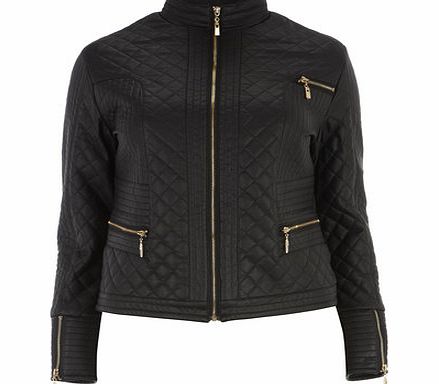 Womens Lovedrobe Black Biker Jacket- Black