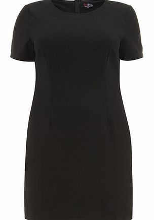 Dorothy Perkins Womens Lovedrobe Black Crepe Shift Dress- Black