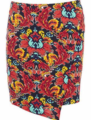 Womens Madam rage Zip Asymmetrical skirt- Multi