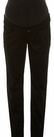 Womens Mamalicious maternity black chino