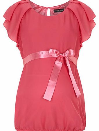 Dorothy Perkins Womens Mamalicious maternity chiffon top- Pink