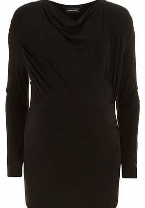 Womens Mamalicious Maternity Drape jersey top-