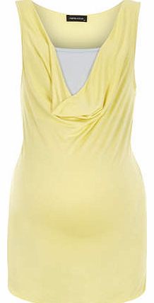 Womens Mamalicious MaternityYellow Vest Top-