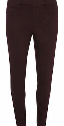 Dorothy Perkins Womens Merlot ``Eden`` Jeggings- Merlot DP70307255