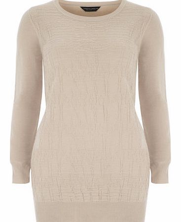 Dorothy Perkins Womens Mink Croc Tunic- Nude DP55148000