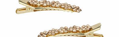 Dorothy Perkins Womens Mix Stone Hair Clip- Gold DP49814542