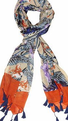 Dorothy Perkins Womens Multi Iris Border Scarf- Multi Colour