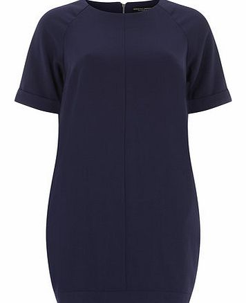 Dorothy Perkins Womens Navy crepe shift dress- Navy DP07237230