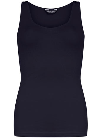 Dorothy Perkins Womens Navy scoop neck vest- Blue DP56337623