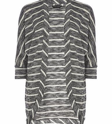 Dorothy Perkins Womens Navy Stripe Longline Cardigan- Navy