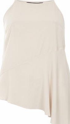 Dorothy Perkins Womens Nude Asymmetric Foil Cami- White DP05552135