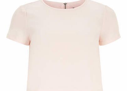 Womens Nude Crepe Top- Nude DP66787183