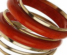 Dorothy Perkins Womens Orange Bangle Pack- Orange DP49815973