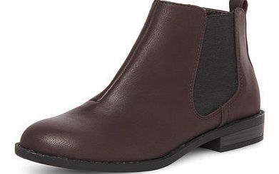 Dorothy Perkins Womens Oxblood chelsea ankle boots- Oxblood