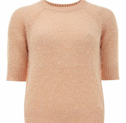 Dorothy Perkins Womens Peach Textured Jumper- Peach DP55143102