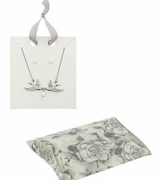 Dorothy Perkins Womens Pearl Bird Jewellery Pack- Silver