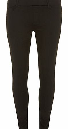 Womens Petite Black Eden Ultra Soft Jeggings-