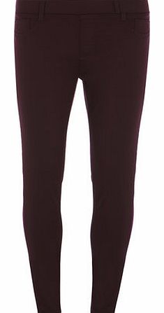 Womens Petite Merlot Eden Ultra Soft Jeggings-