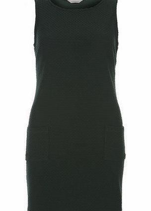 Dorothy Perkins Womens Petite waffle textured pinafore dress-