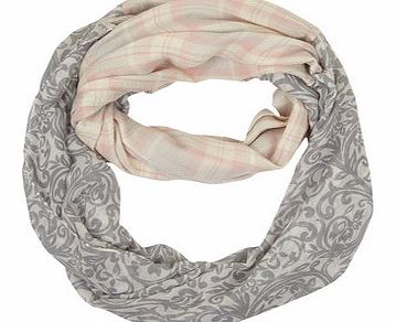 Dorothy Perkins Womens Pink Check Mix and Match Snood- Pink