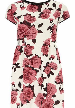 Womens Pink floral waffle dress- Pink DP56373914