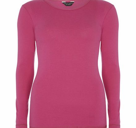 Dorothy Perkins Womens Pink Long sleeved Crew- Pink DP56390614