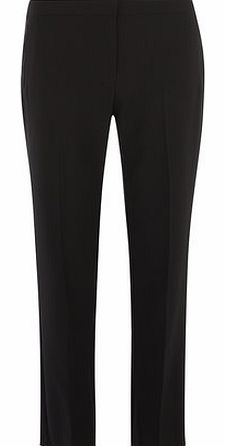 Dorothy Perkins Womens Poly Slim Straight Leg Trousers- Black