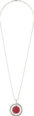 Dorothy Perkins, 1134[^]262015000709253 Womens Red Long Circle Necklace- Red DP49816221
