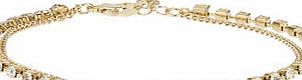 Dorothy Perkins Womens Rhinestone Anklet- Clear DP49815704