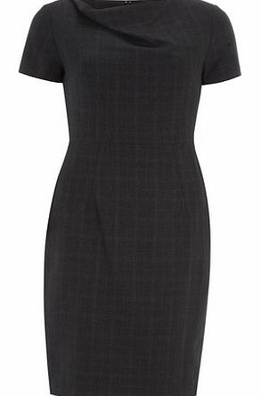 Dorothy Perkins Womens Tall Grey Cowl Neck Pencil Dress- Grey