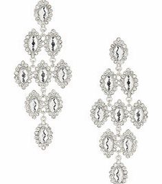 Dorothy Perkins Womens Tear Drop Layer Earrings- Silver DP49814606