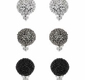 Dorothy Perkins Womens Trio Ball Stud Earrings- Silver DP49814697