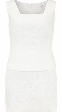 Dorothy Perkins Womens True decadence Cream baroque peplum